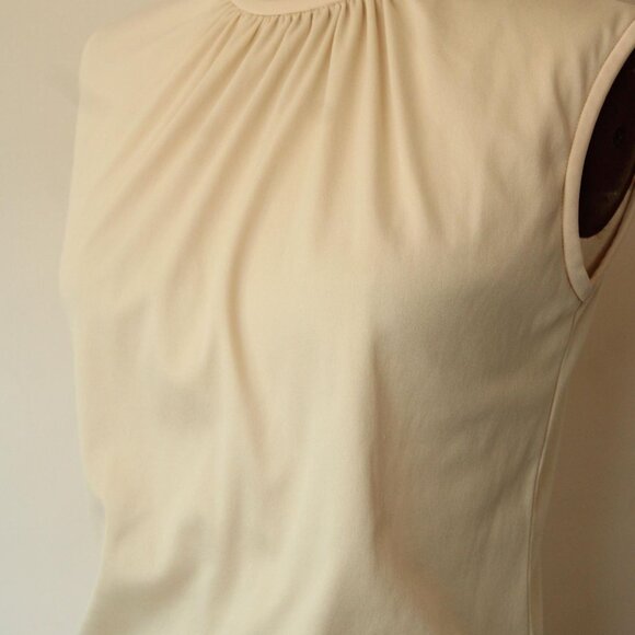Vintage 1970s 1980s Blouse, Teddi Sleeveless Shirt with Gathers - Picture 8 of 10